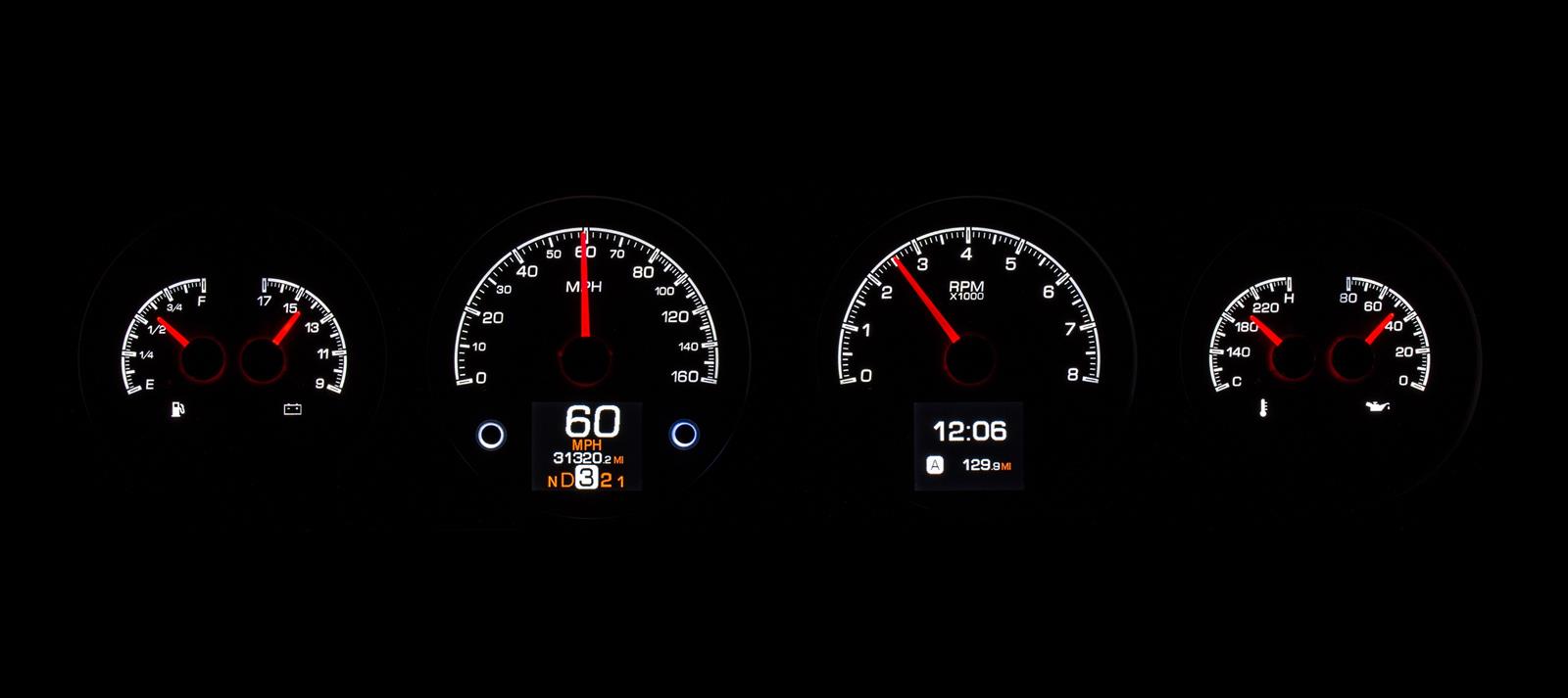 Dakota Digital HDX Direct-Fit Analog Gauge Systems HDX-64P-GTO-K