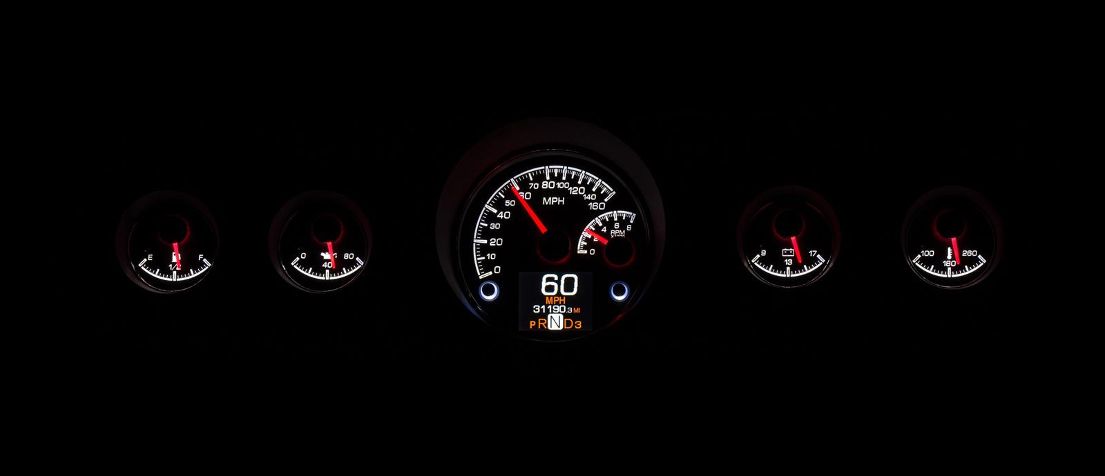 Dakota Digital HDX Direct-Fit Analog Gauge Systems HDX-65F-MUS-S