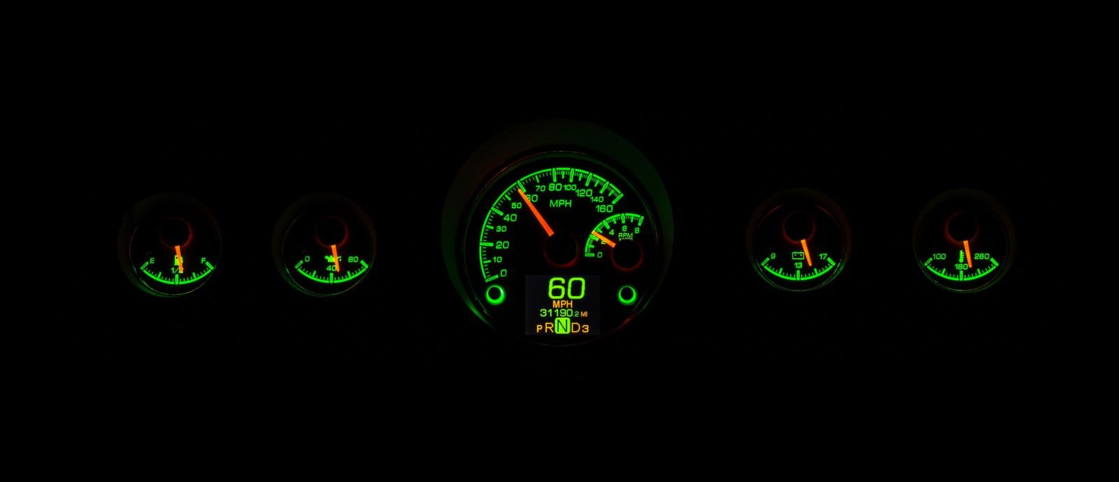 Dakota Digital HDX Direct-Fit Analog Gauge Systems HDX-65F-MUS-S