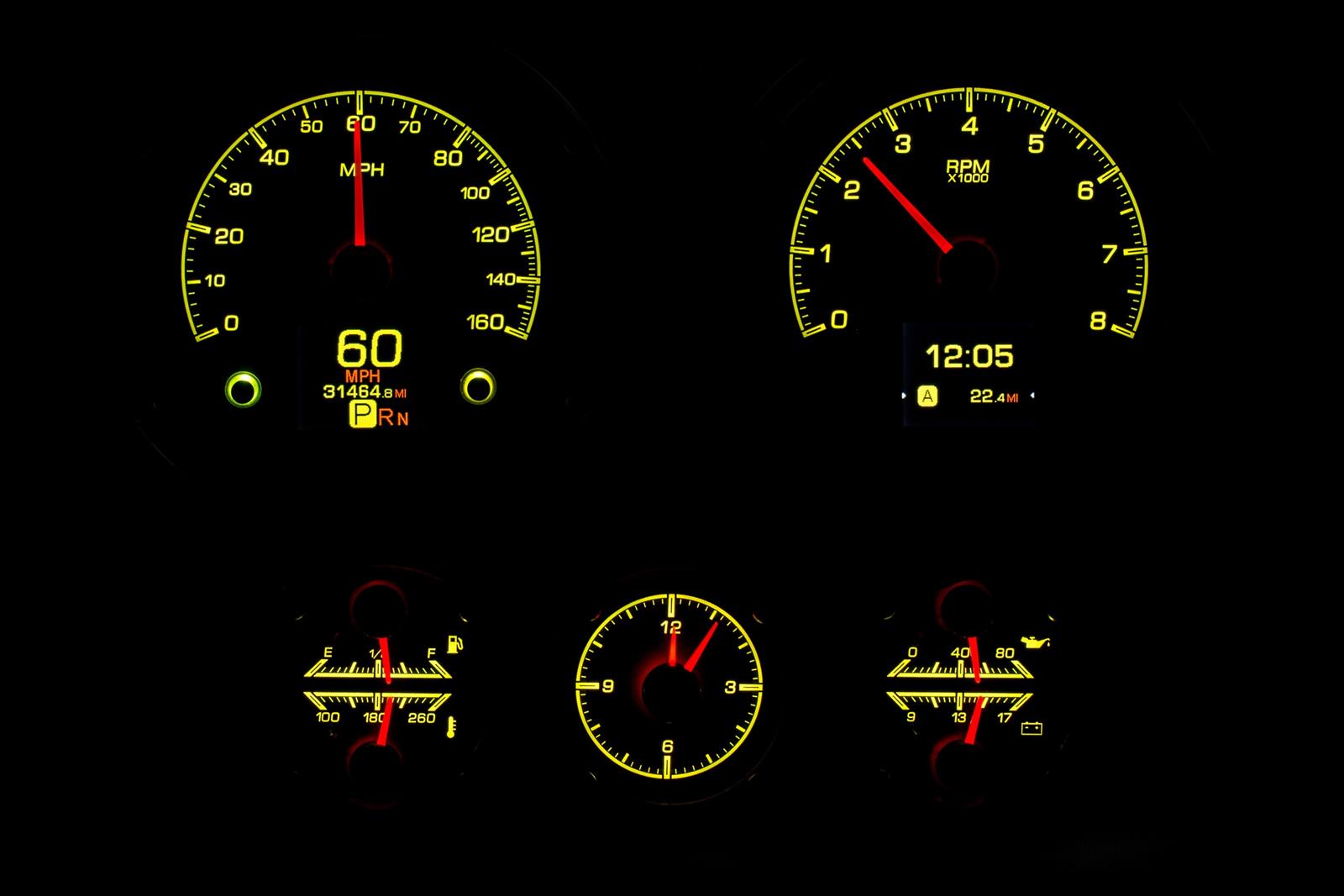 Dakota Digital HDX Direct-Fit Analog Gauge Systems HDX-67C-CAC-K