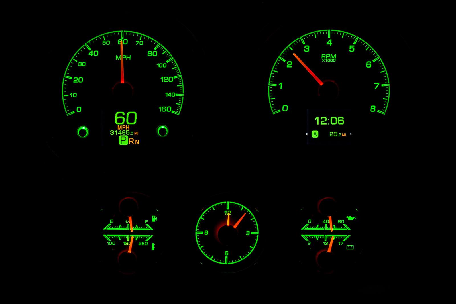 Dakota Digital HDX Direct-Fit Analog Gauge Systems HDX-67C-CAC-K