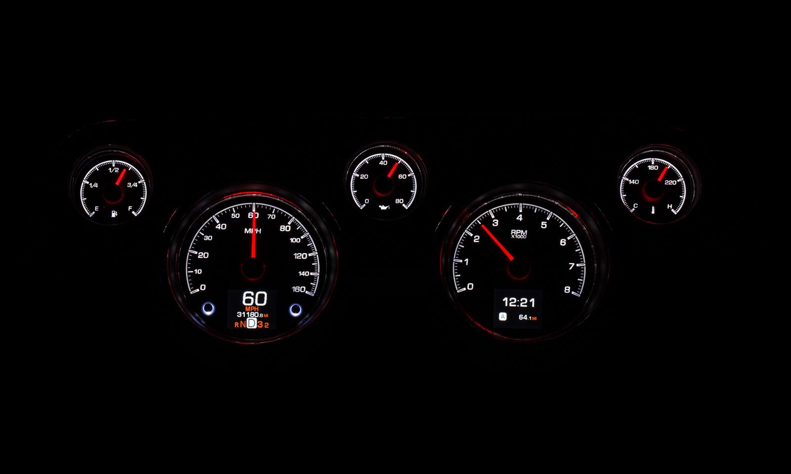 Dakota Digital HDX Direct-Fit Analog Gauge Systems HDX-67F-MUS-K