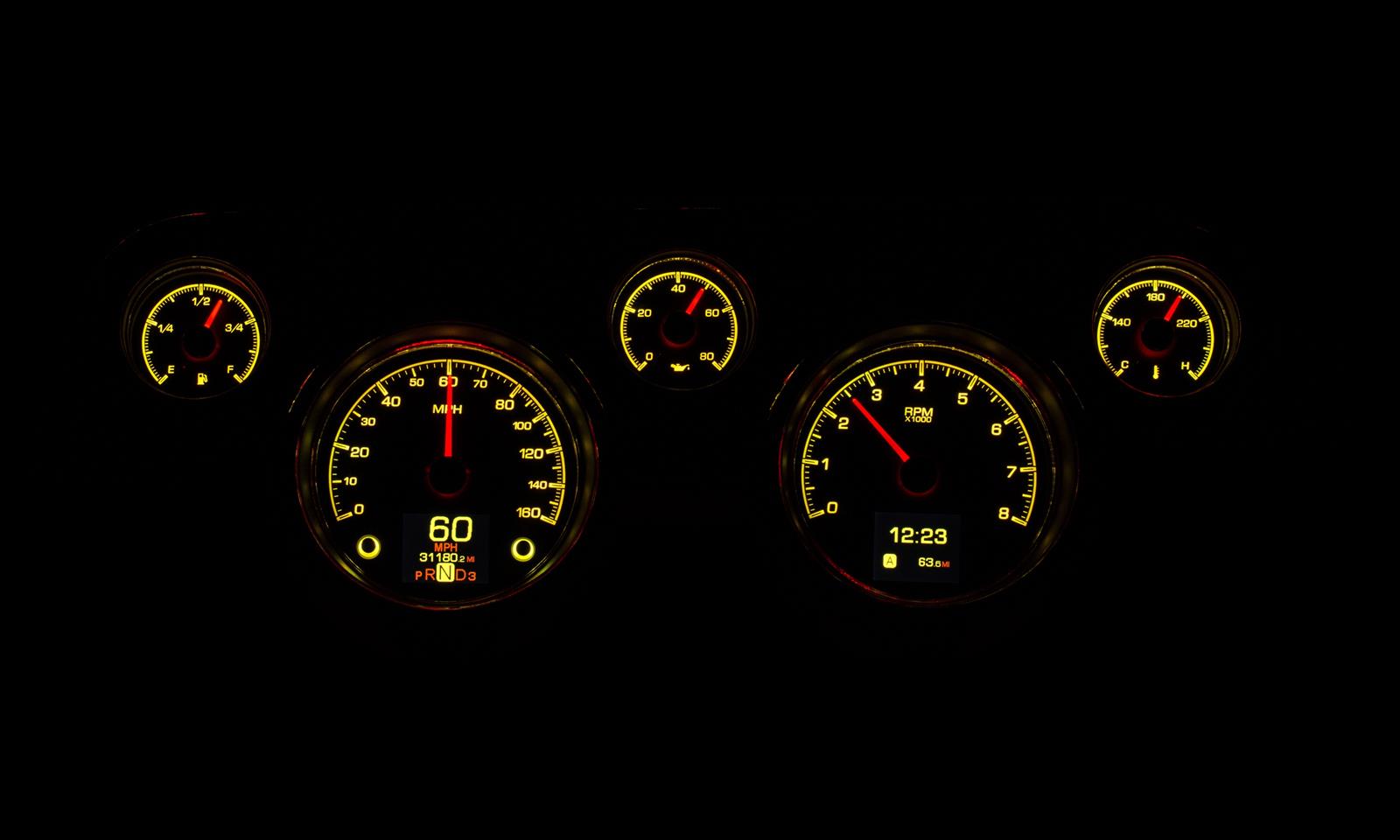 Dakota Digital HDX Direct-Fit Analog Gauge Systems HDX-67F-MUS-K