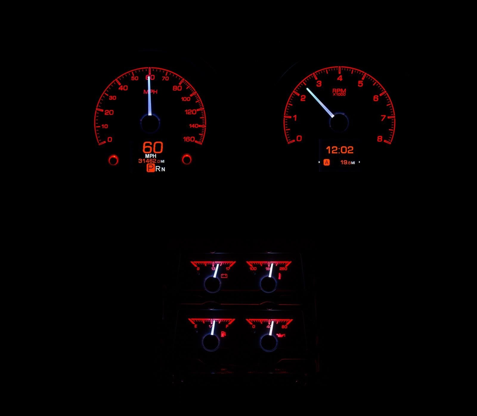 Dakota Digital HDX Direct-Fit Analog Gauge Systems HDX-68C-CAC-S