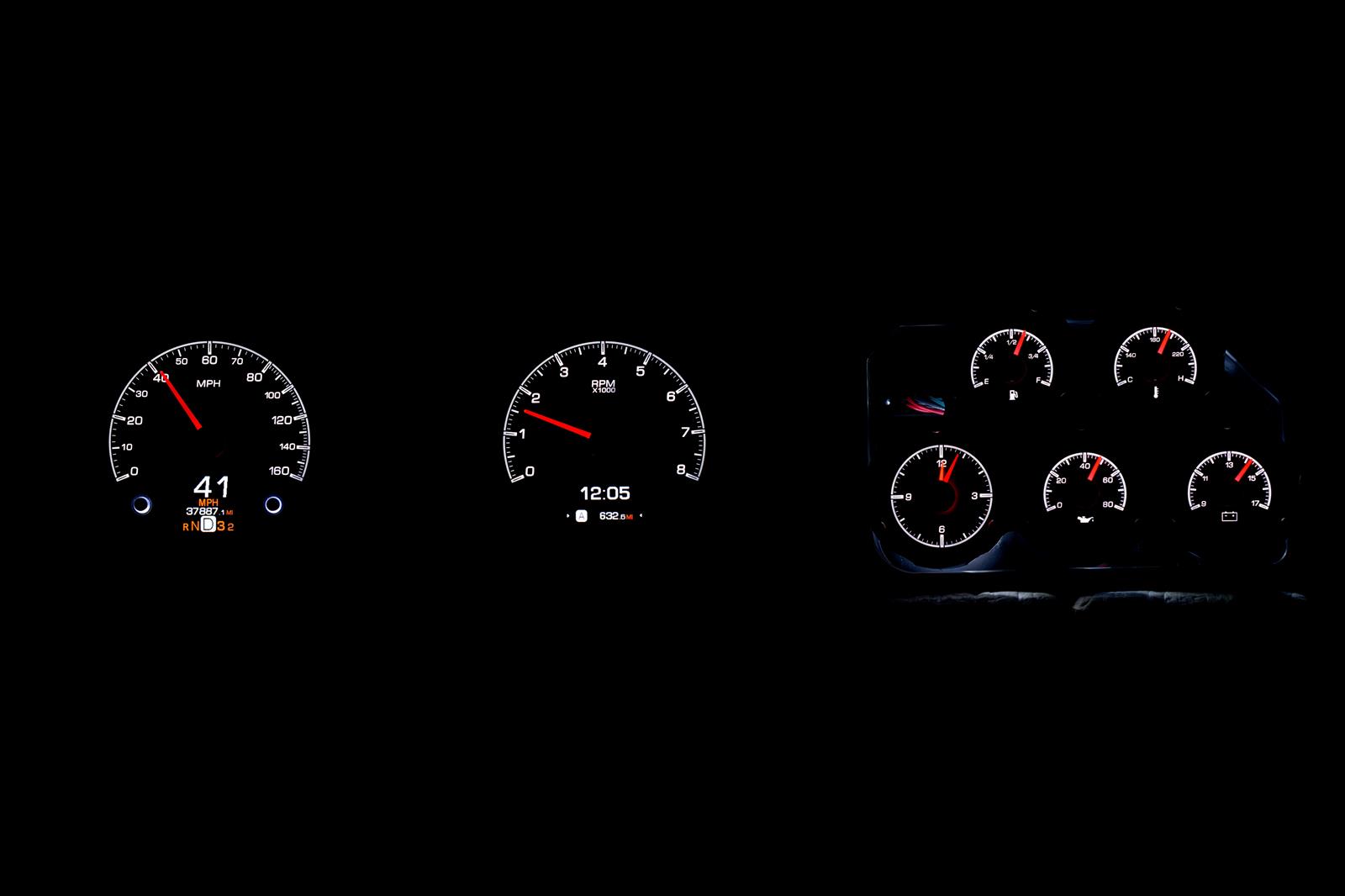 Dakota Digital HDX Direct-Fit Analog Gauge Systems HDX-68C-VET-S