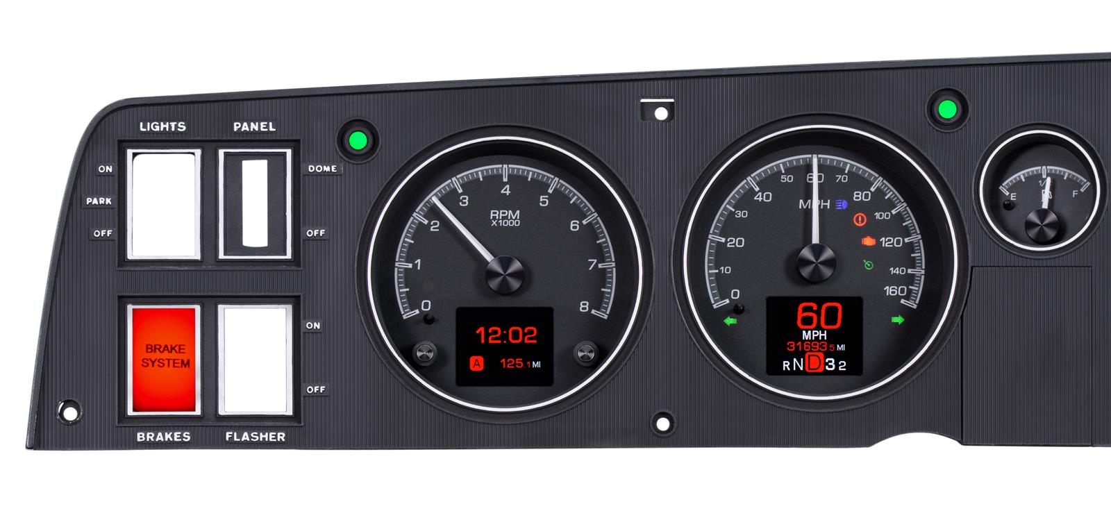 Dakota Digital HDX Direct-Fit Analog Gauge Systems HDX-68D-CHG-K