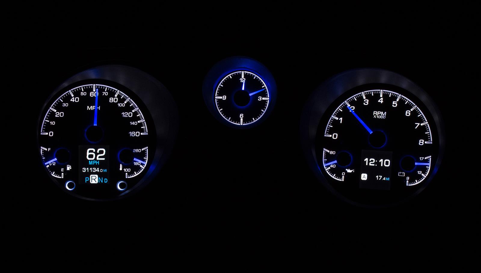 Dakota Digital HDX Direct-Fit Analog Gauge Systems HDX-69C-CVL-S