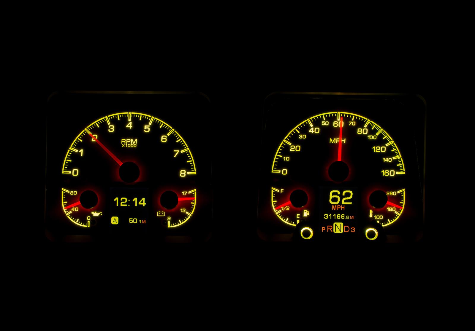 Dakota Digital HDX Direct-Fit Analog Gauge Systems HDX-69C-CAM-S