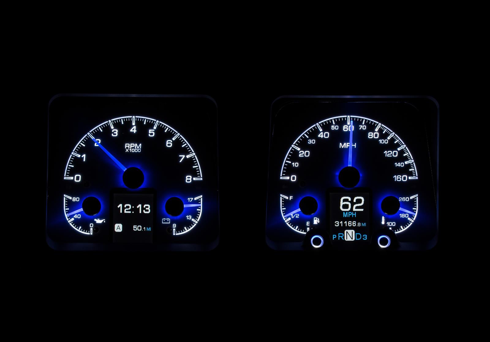 Dakota Digital HDX Direct-Fit Analog Gauge Systems HDX-69C-CAM-S