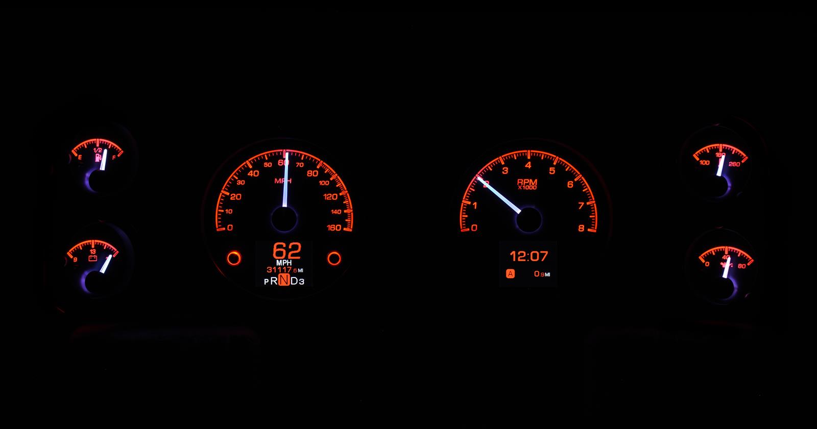 Dakota Digital HDX Direct-Fit Analog Gauge Systems HDX-70C-CAM-S