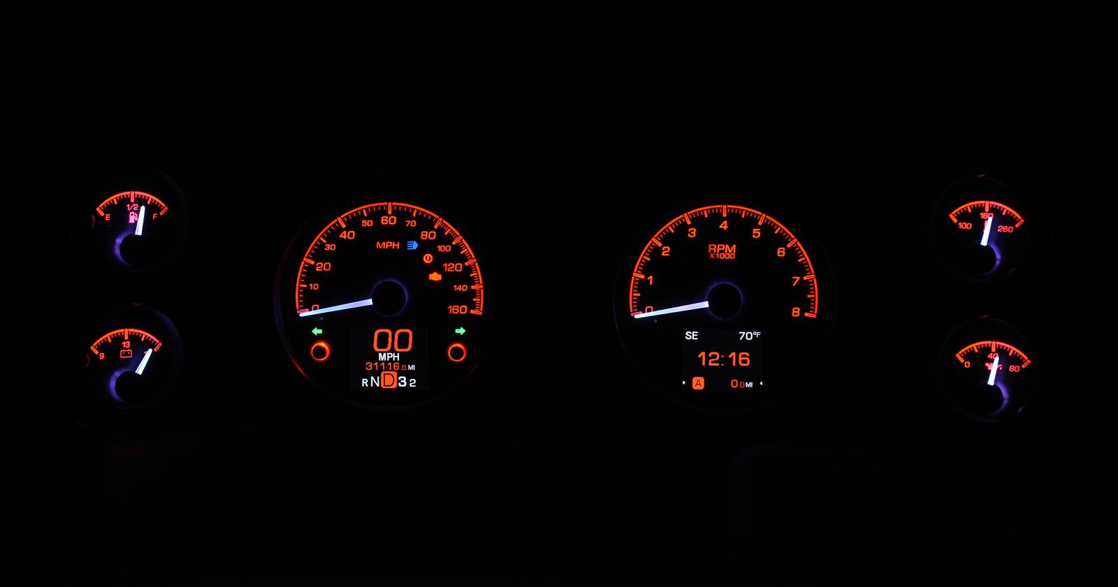 Dakota Digital HDX Direct-Fit Analog Gauge Systems HDX-70C-CAM-K