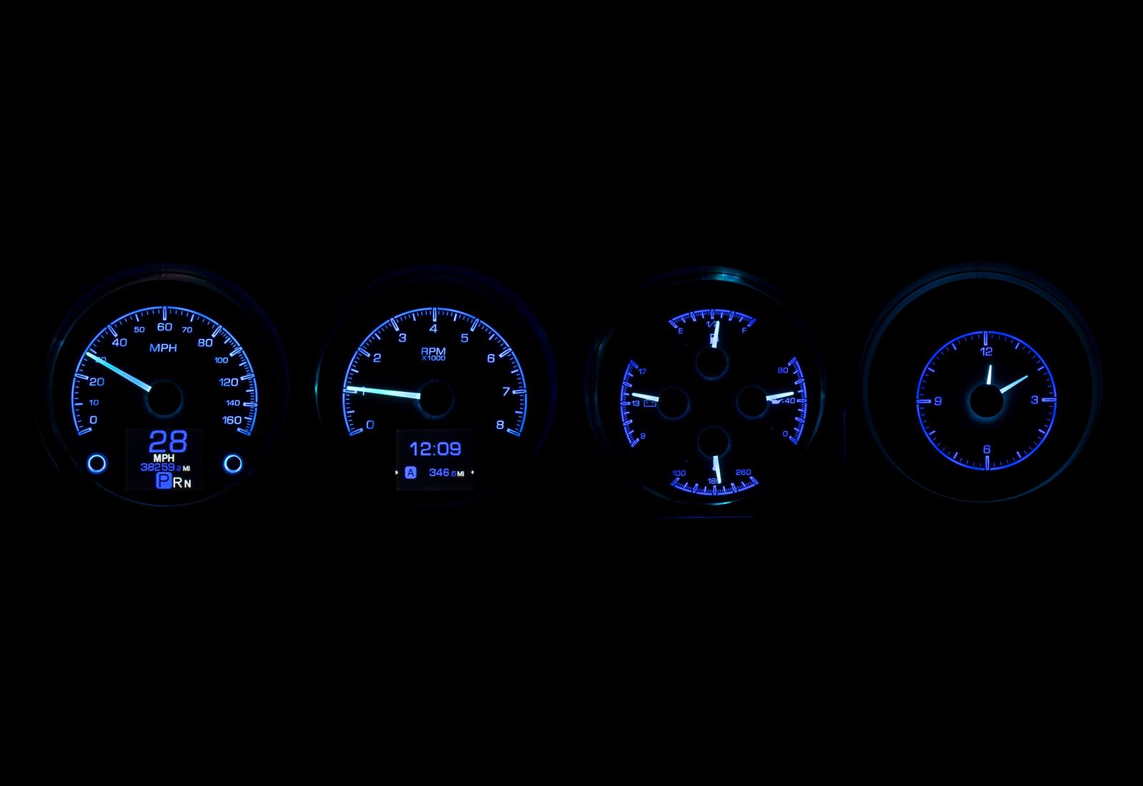 Dakota Digital HDX Direct-Fit Analog Gauge Systems HDX-70D-CLG-S