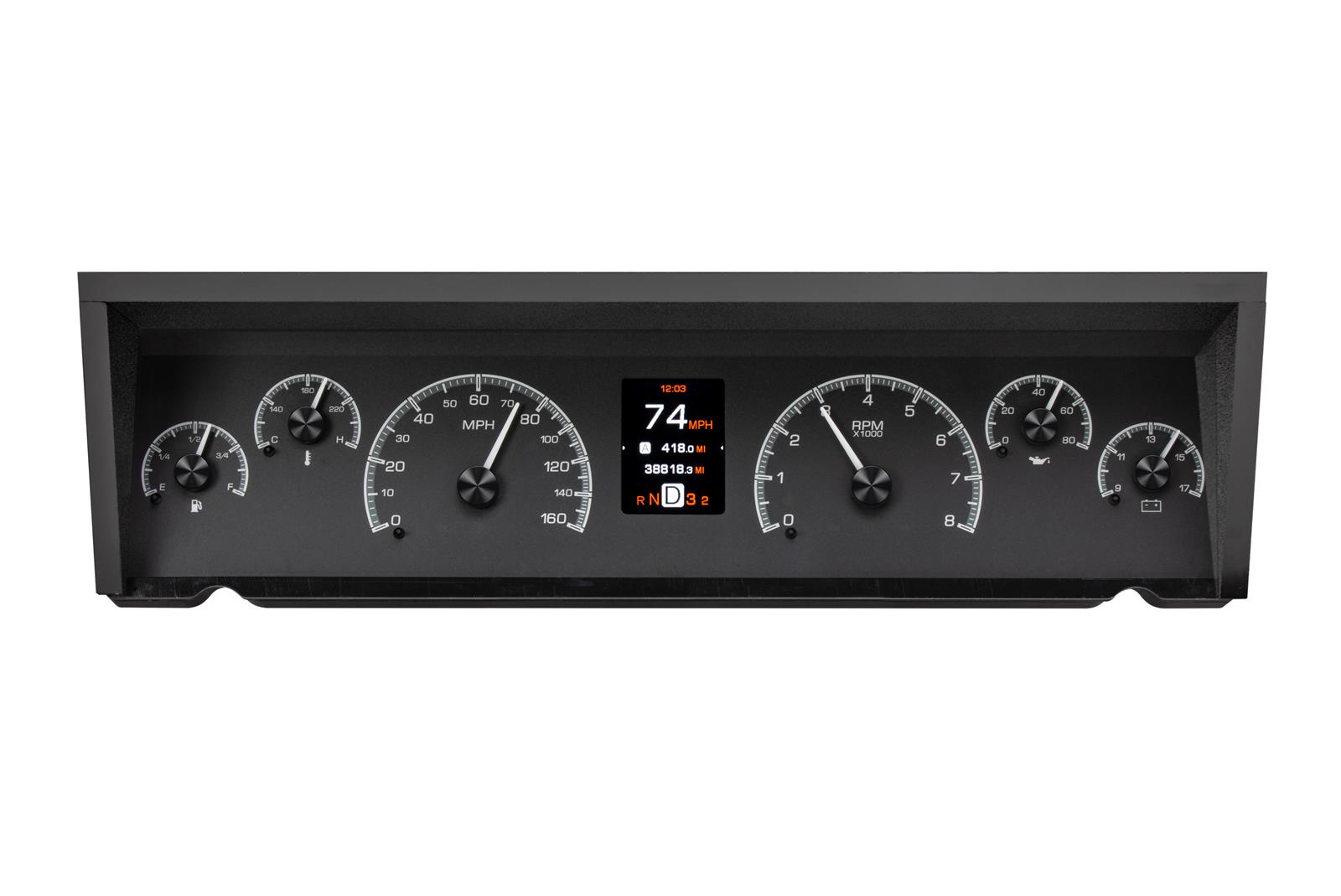 Dakota Digital HDX Direct-Fit Analog Gauge Systems HDX-77C-CAP-K