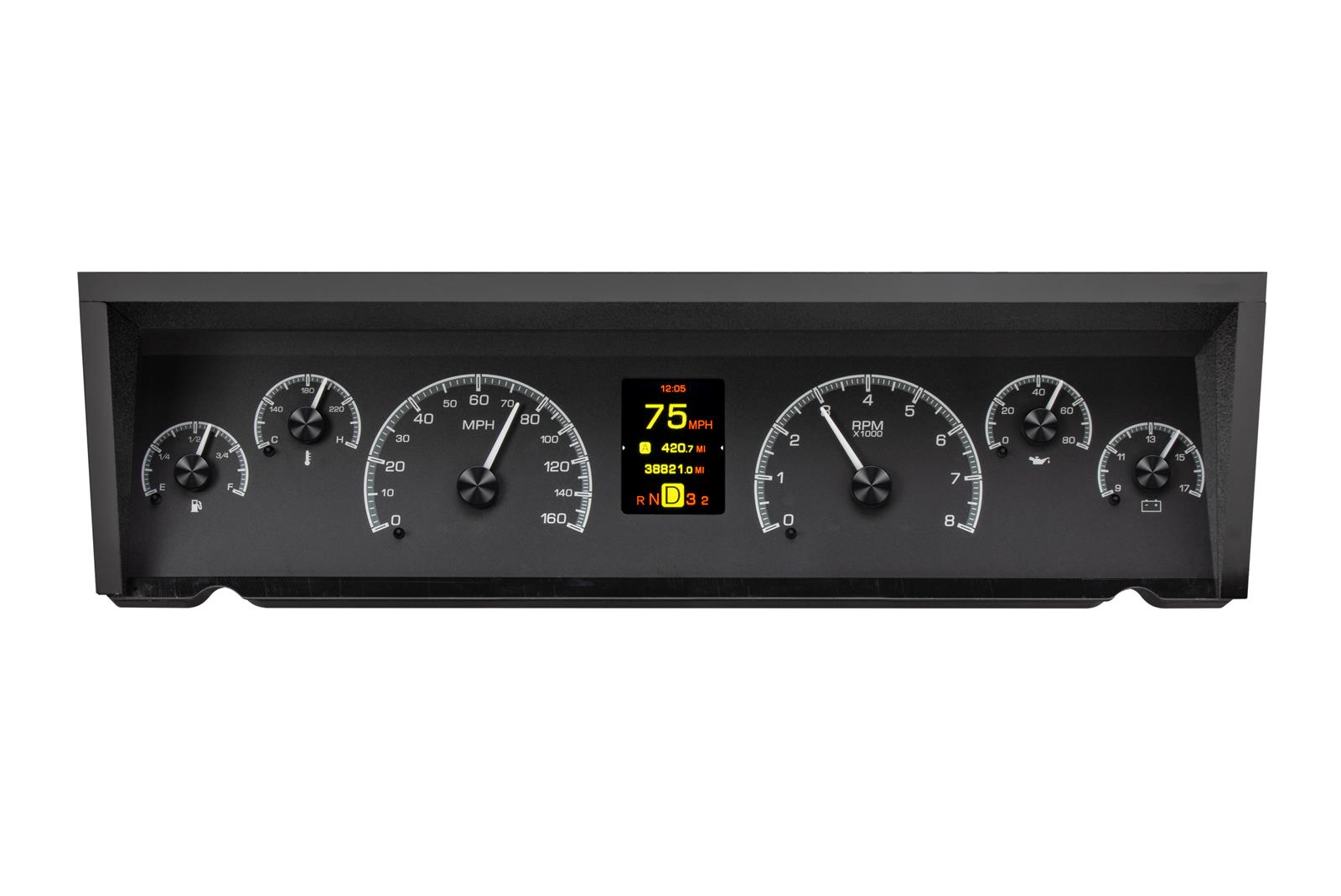 Dakota Digital HDX Direct-Fit Analog Gauge Systems HDX-77C-CAP-K