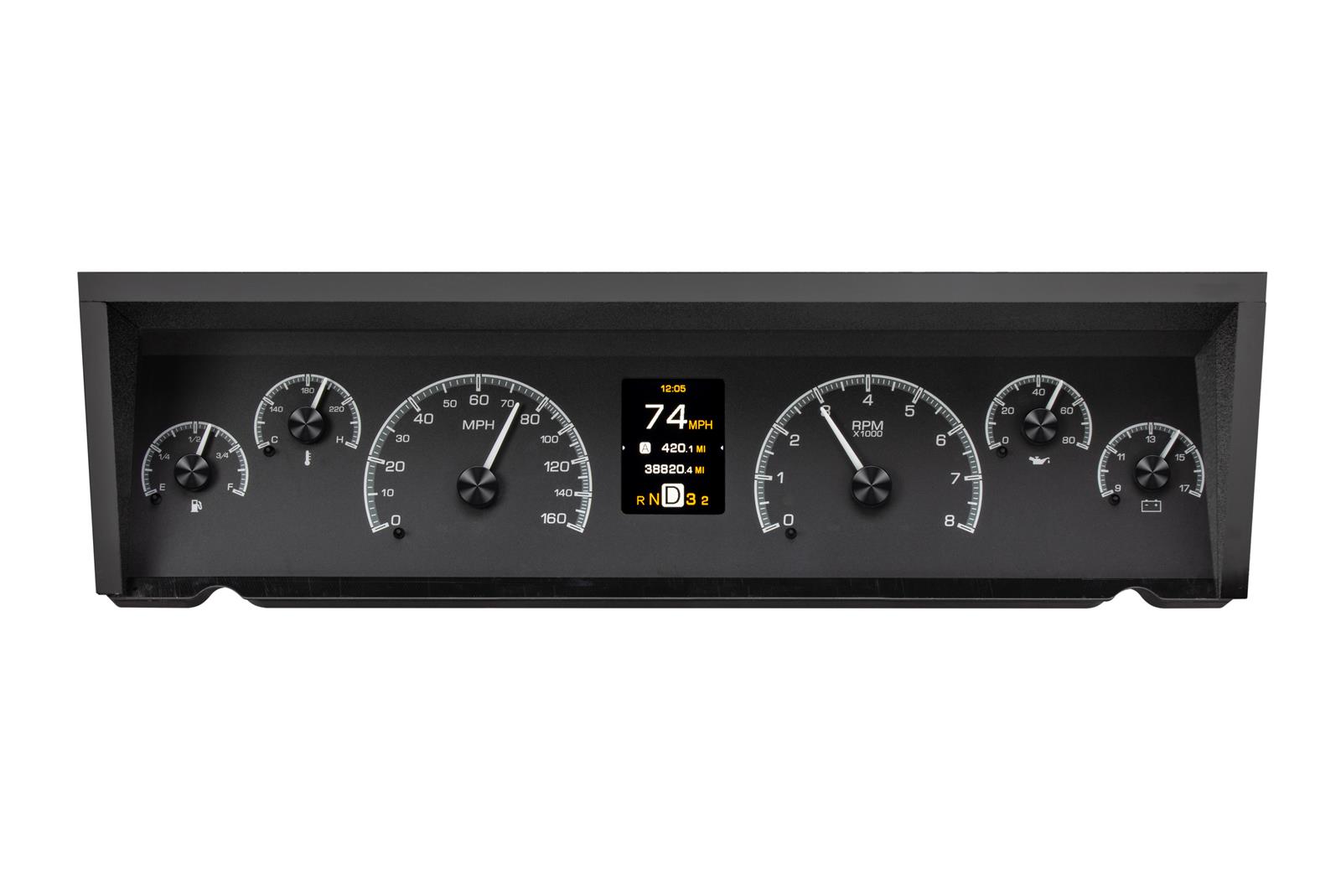 Dakota Digital HDX Direct-Fit Analog Gauge Systems HDX-77C-CAP-K