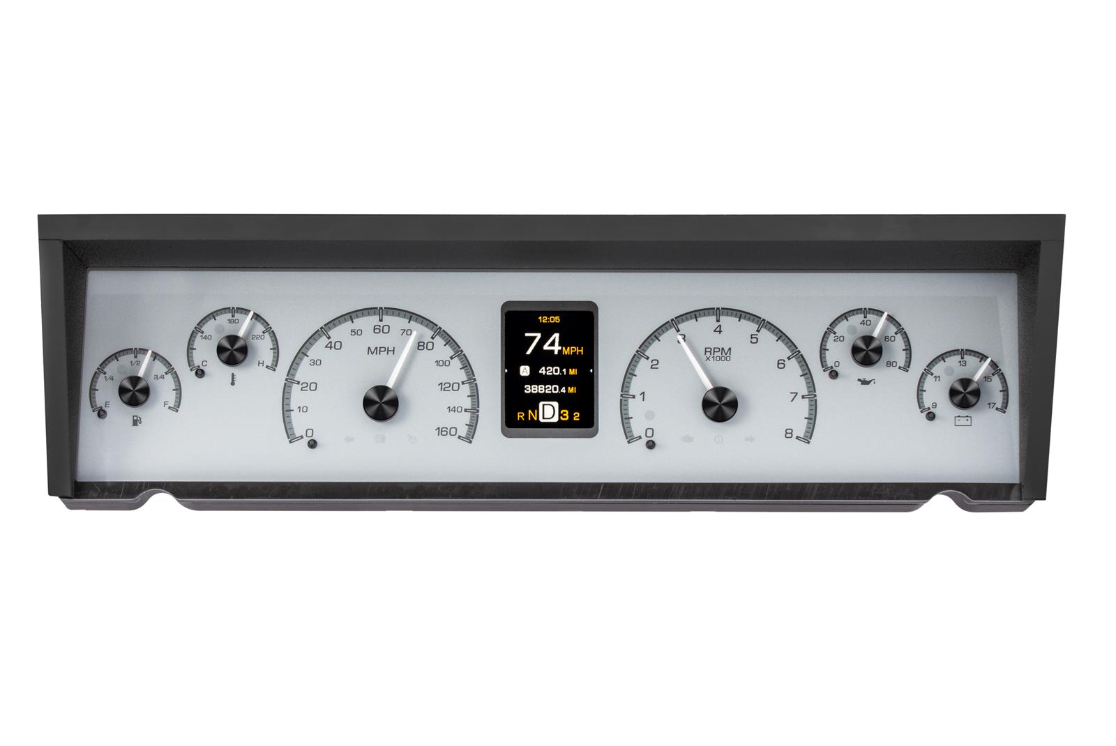 Dakota Digital HDX Direct-Fit Analog Gauge Systems HDX-77C-CAP-S