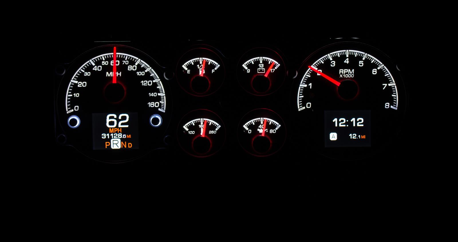 Dakota Digital HDX Direct-Fit Analog Gauge Systems HDX-78C-MC-S