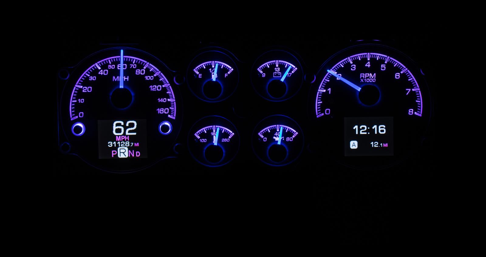 Dakota Digital HDX Direct-Fit Analog Gauge Systems HDX-78C-MC-S