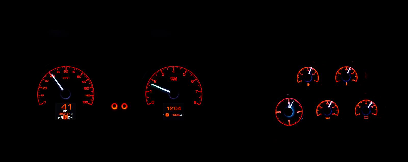 Dakota Digital HDX Direct-Fit Analog Gauge Systems HDX-78C-VET-S