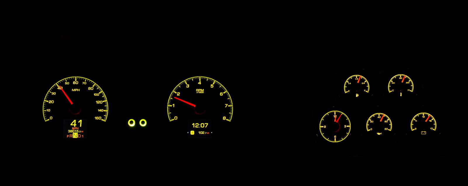 Dakota Digital HDX Direct-Fit Analog Gauge Systems HDX-78C-VET-S