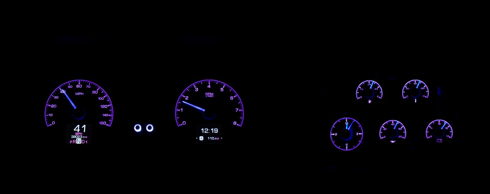 Dakota Digital HDX Direct-Fit Analog Gauge Systems HDX-78C-VET-S