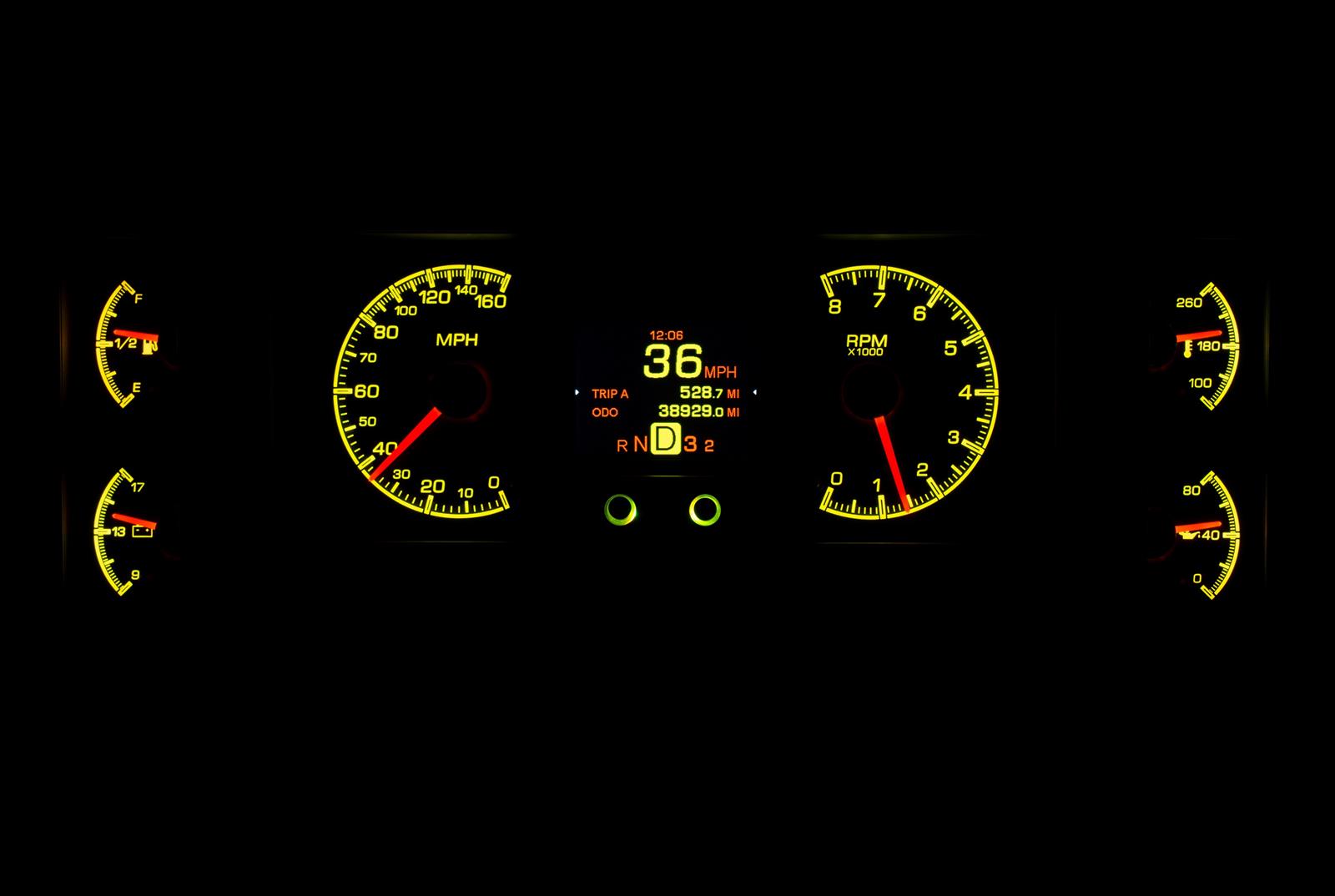 Dakota Digital HDX Direct-Fit Analog Gauge Systems HDX-84B-REG-K