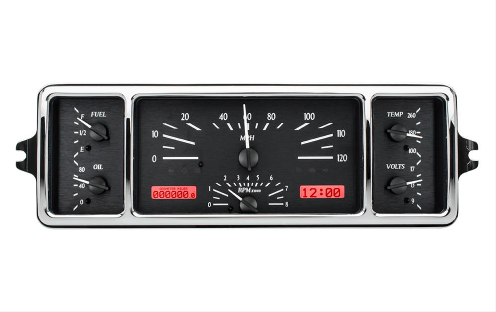 Dakota Digital VHX Series Direct-Fit Analog Gauge Systems MHX-39C-K-W