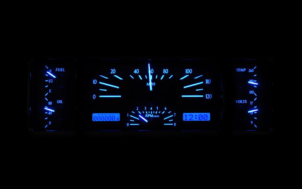 Dakota Digital VHX Series Direct-Fit Analog Gauge Systems MHX-39C-K-W