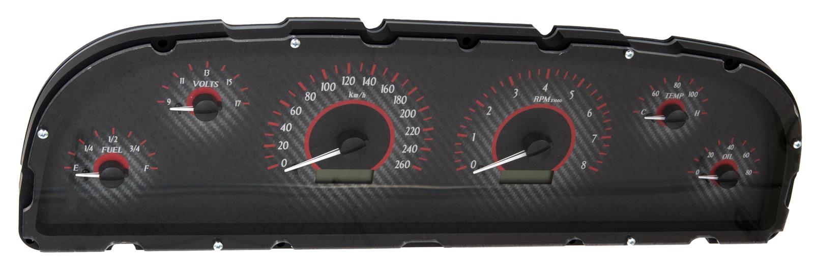 Dakota Digital VHX Series Direct-Fit Analog Gauge Systems MHX-60C-PU-C-R