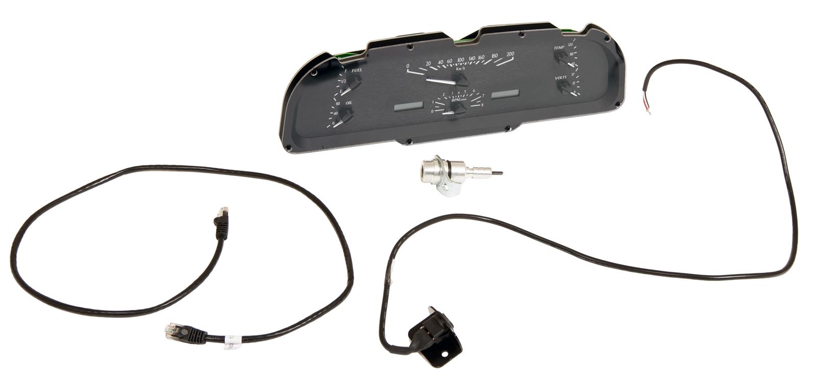 Dakota Digital VHX Series Direct-Fit Analog Gauge Systems MHX-60F-FAL-K-B