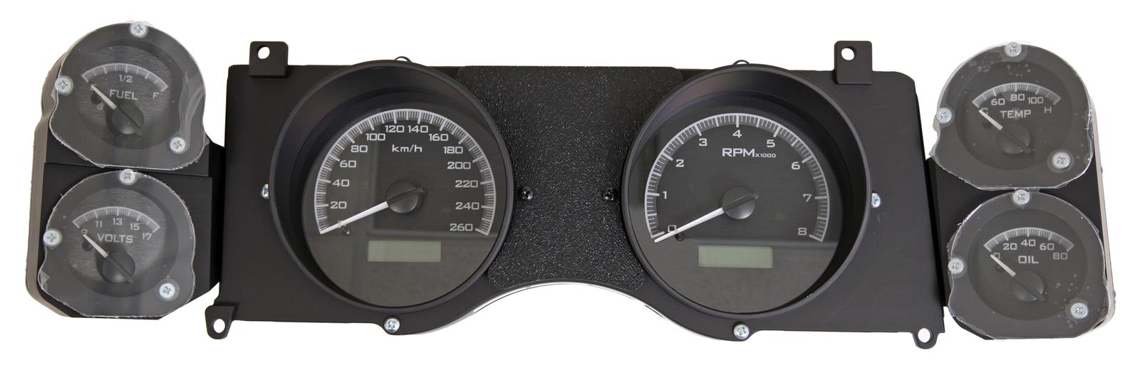 Dakota Digital VHX Series Direct-Fit Analog Gauge Systems MHX-70C-CAM-K-W