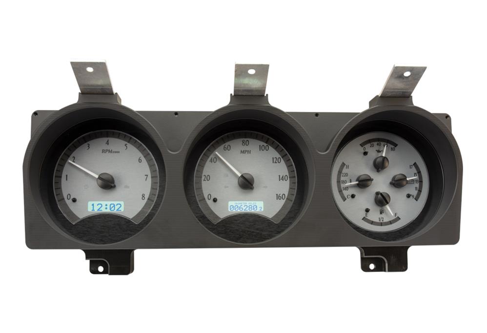 Dakota Digital VHX Series Direct-Fit Analog Gauge Systems MHX-81D-PU-S-W