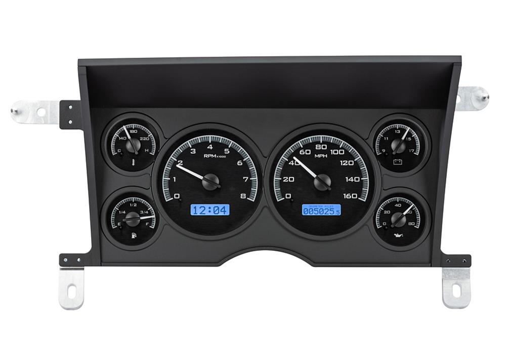 Dakota Digital VHX Series Direct-Fit Analog Gauge Systems VHX-86C-S10-K-B
