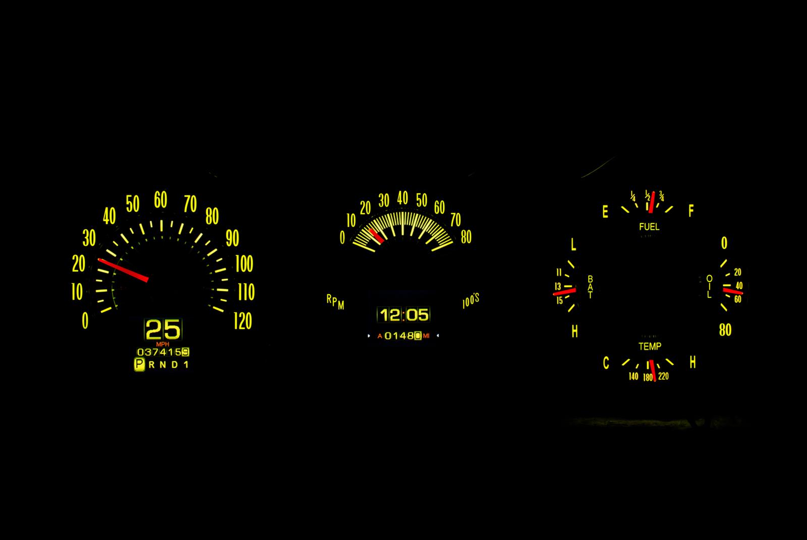 Dakota Digital RTX Direct-Fit Gauge Kits RTX-64C-CVL-X