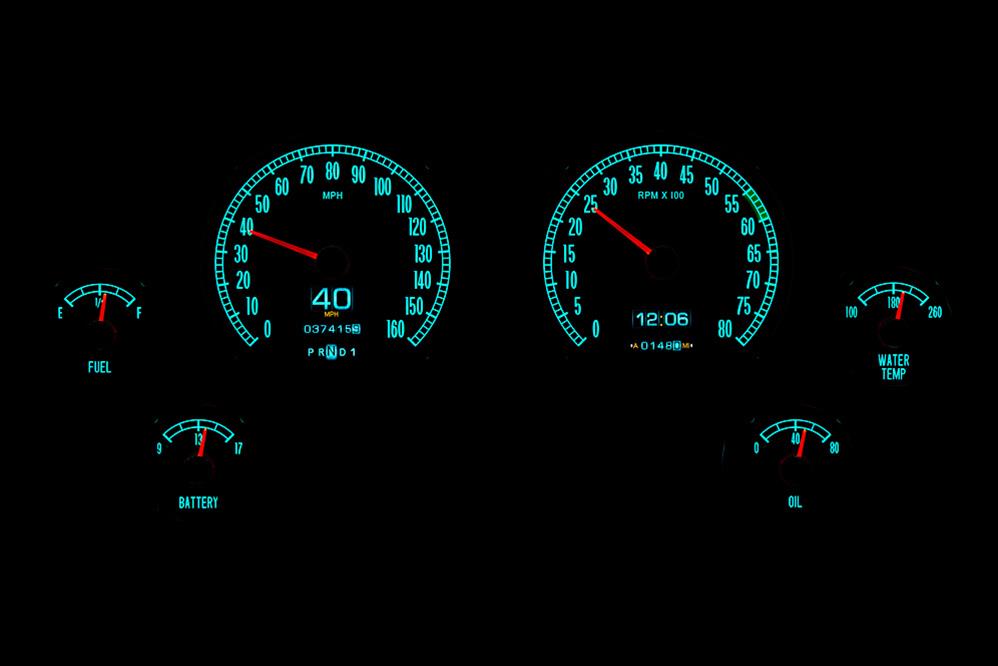 Dakota Digital RTX Direct-Fit Gauge Kits RTX-65C-VET-X