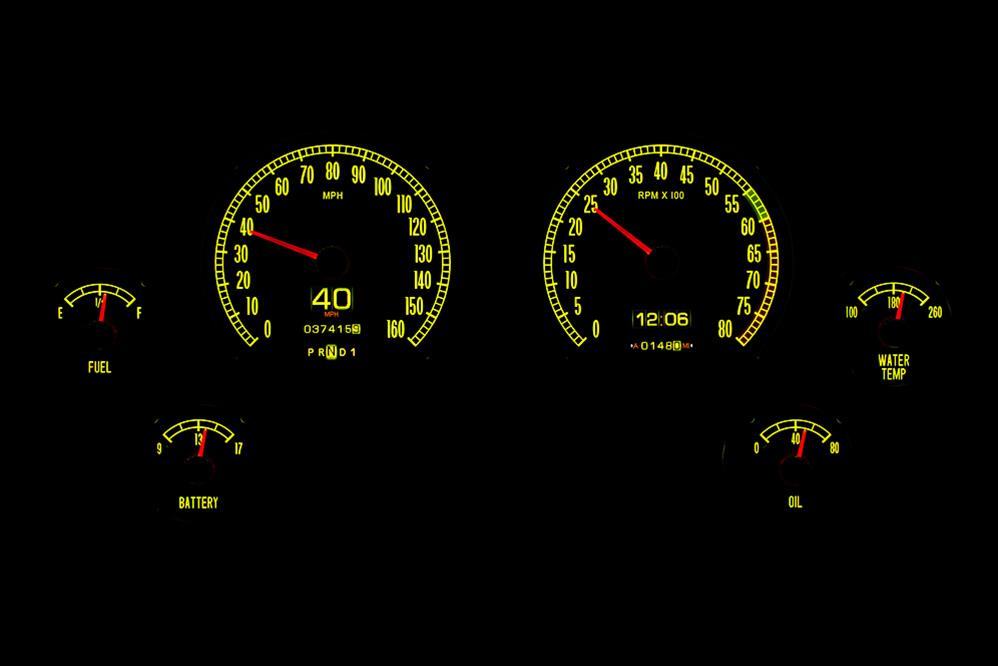 Dakota Digital RTX Direct-Fit Gauge Kits RTX-65C-VET-X