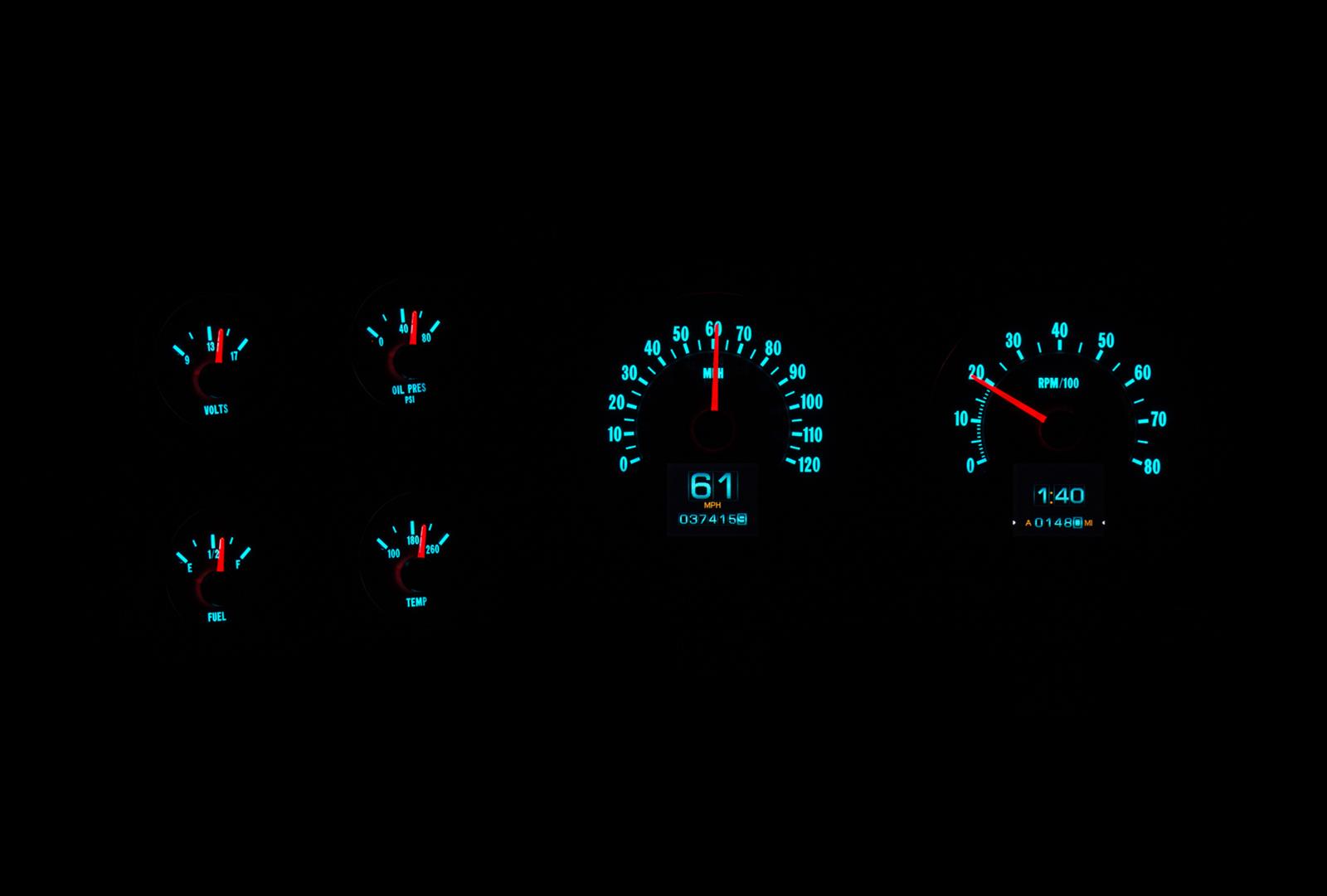 Dakota Digital RTX Direct-Fit Gauge Kits RTX-76C-PU-X