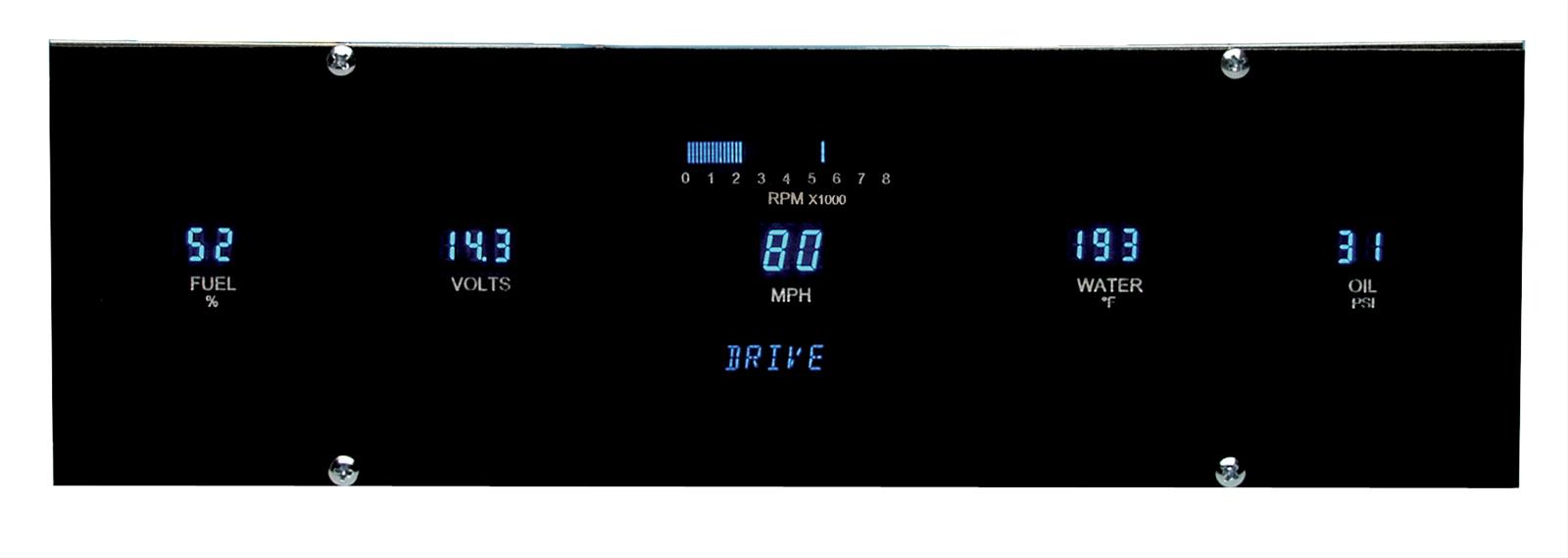 Dakota Digital Designer Series Gauge Kits VFD3-1000-L-Z