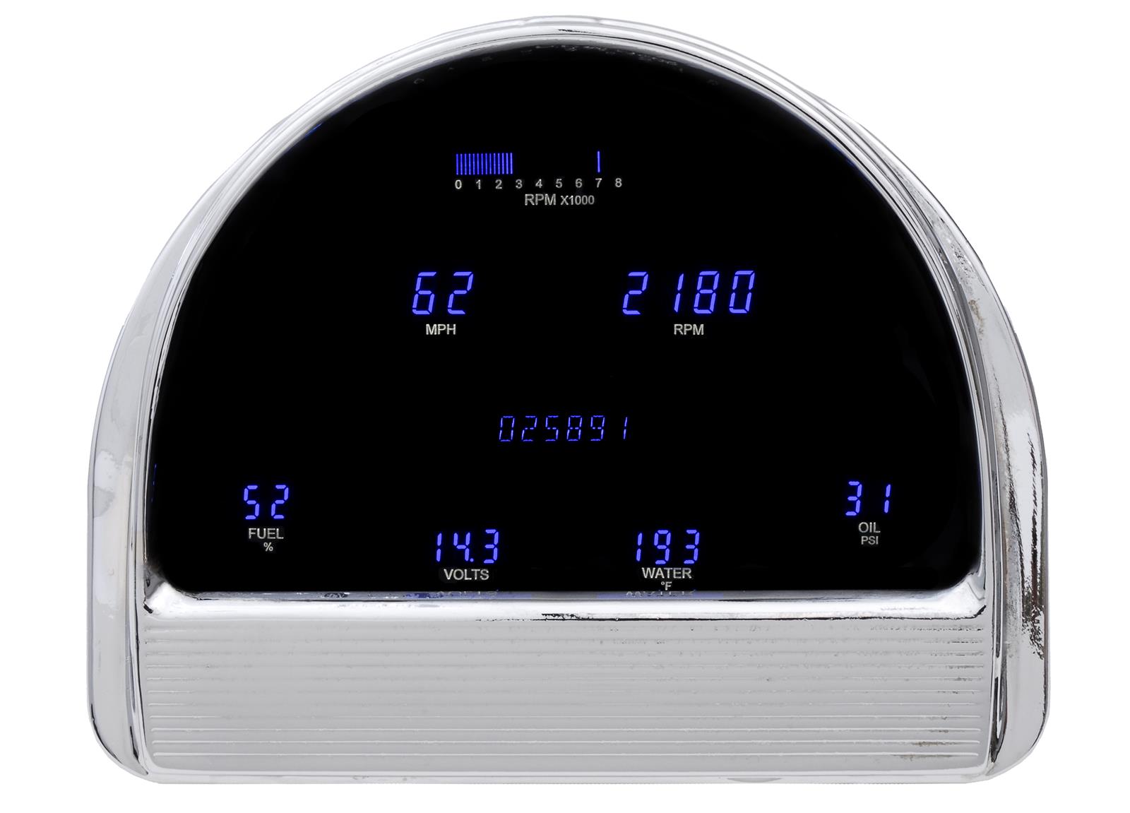Dakota Digital VFD3 Direct-Fit Digital Instrument Systems VFD3-52F-Z
