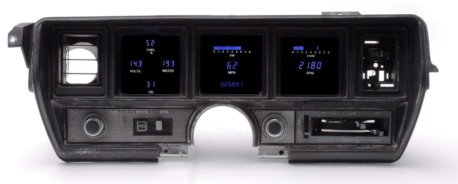Dakota Digital VFD3 Direct-Fit Digital Instrument Systems VFD3-70B-SKY-Z