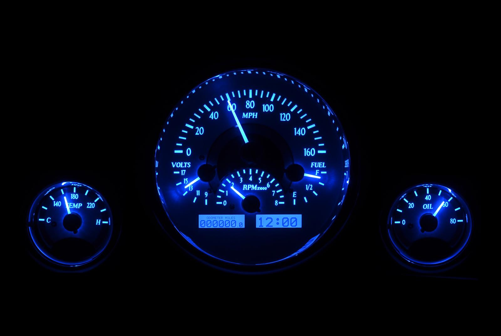 Dakota Digital Gauges VHX-1013-S-B