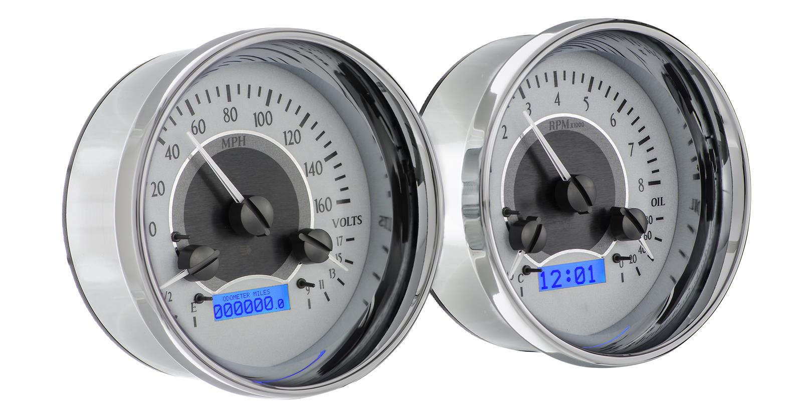 Dakota Digital VHX Series Universal Round Analog Gauge Kits VHX-1014-S-B