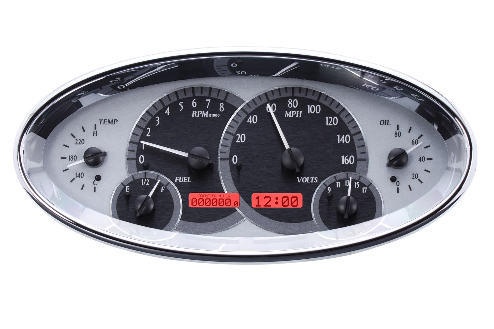 Dakota Digital VHX Series Elliptical Analog Gauge Kits VHX-1017-S-R