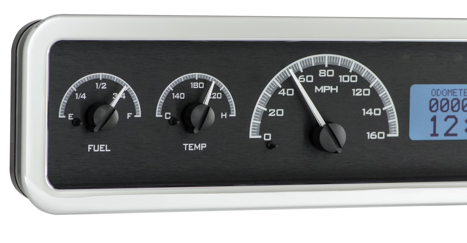 Dakota Digital VHX Series Universal Rectangle Analog Gauge Kits VHX-1023-K-W