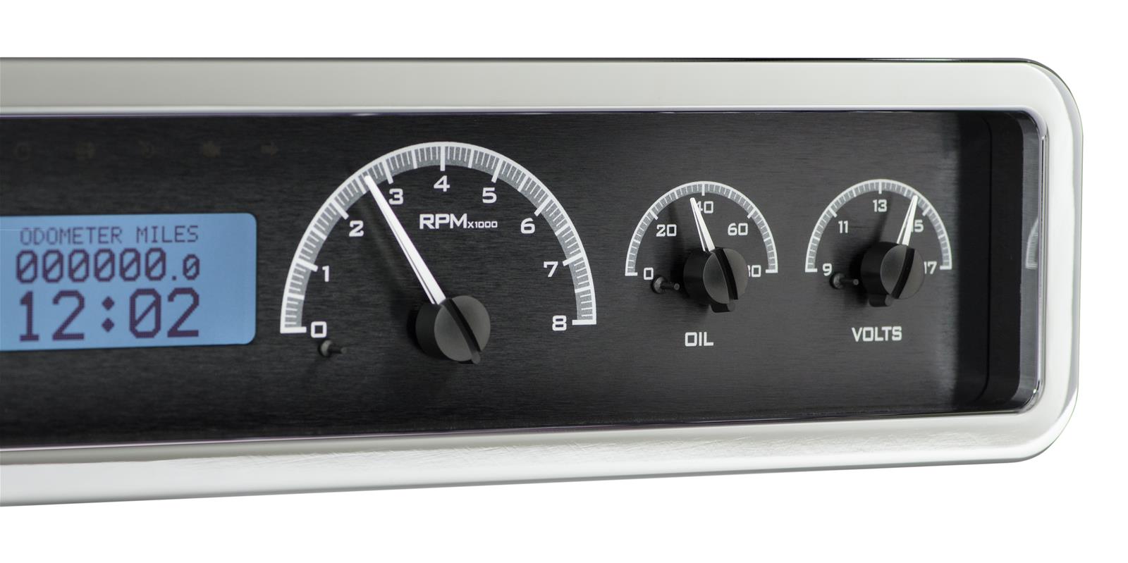 Dakota Digital VHX Series Universal Rectangle Analog Gauge Kits VHX-1023-K-W