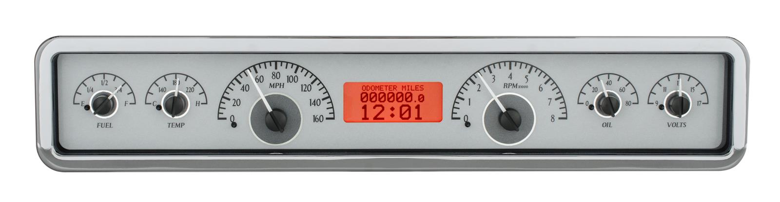 Dakota Digital VHX Series Universal Rectangle Analog Gauge Kits VHX-1023-S-R