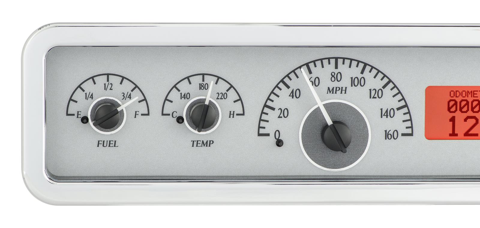 Dakota Digital VHX Series Universal Rectangle Analog Gauge Kits VHX-1023-S-R