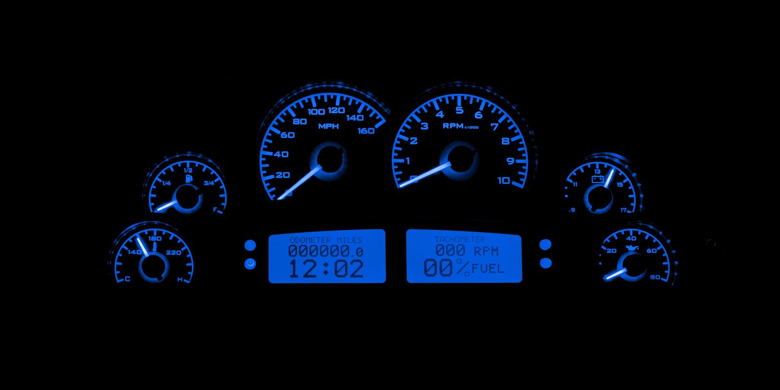 Dakota Digital VHX Series Direct-Fit Analog Gauge Systems VHX-1200-C-B