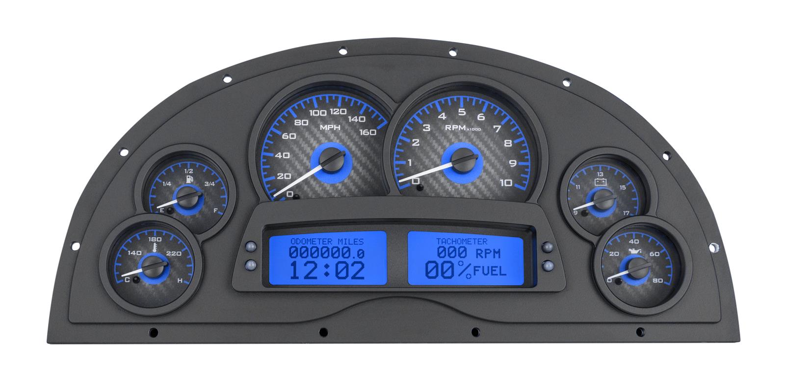 Dakota Digital VHX Series Direct-Fit Analog Gauge Systems VHX-1200-C-B