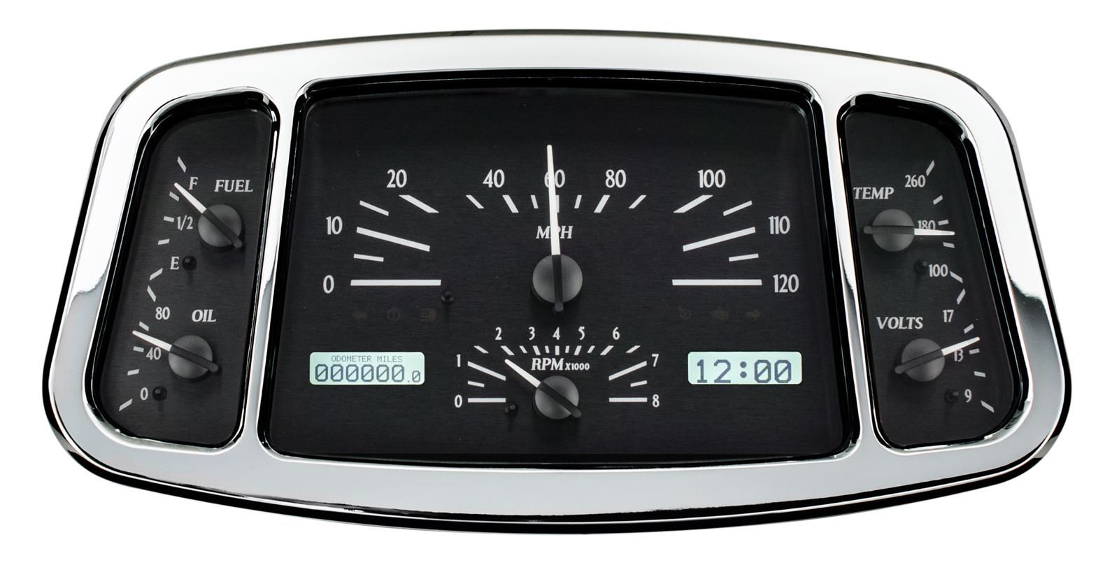 Dakota Digital VHX Series Direct-Fit Analog Gauge Systems VHX-33F-K-W